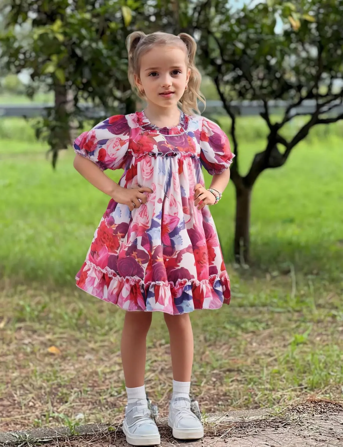 AGQT Toddler Girls Ruffle Dress Sleeveless Flower Girls Swiss Dots Flowy Pleated Party Dress Easter Dresses Size 1-6T