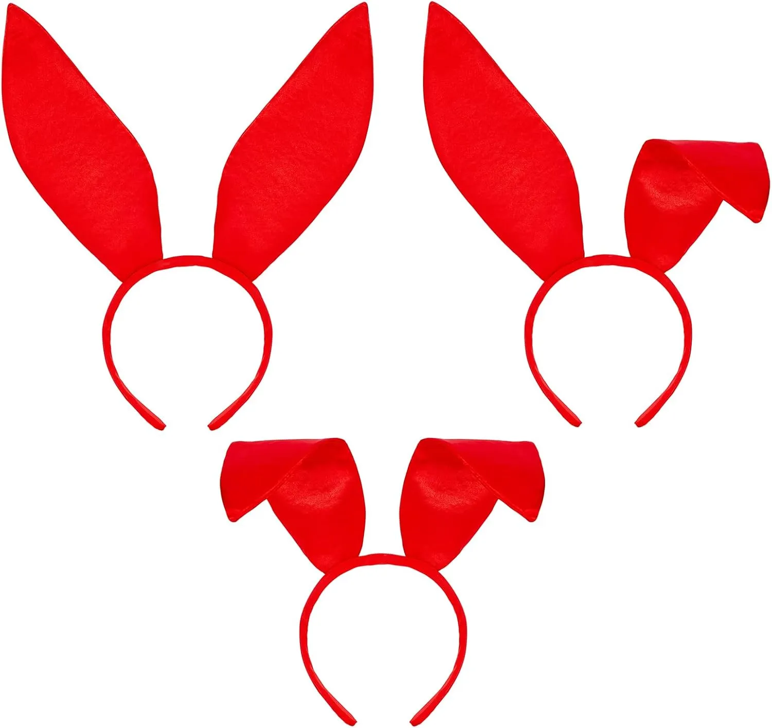 American Trends Womens Bunny Costume Set - Rabbit Ear Headband Collar Bow Tie Cuffs Rabbit Tail Easter Halloween Party