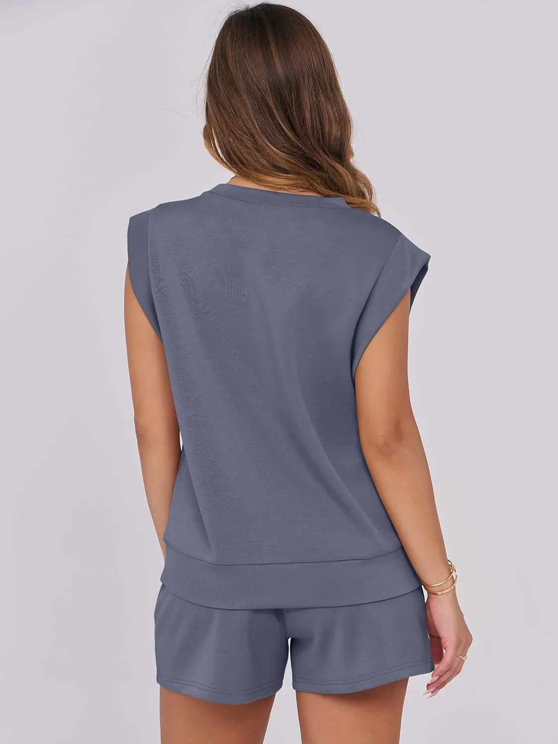 ANRABESS Two Piece Sets for Women 2025 Summer Short Lounge Set Casual Beach Vacation Outfits Spring Sweatsuits Tracksuit