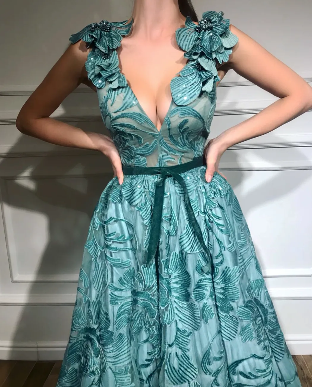 Big Blue Ocean Gown
