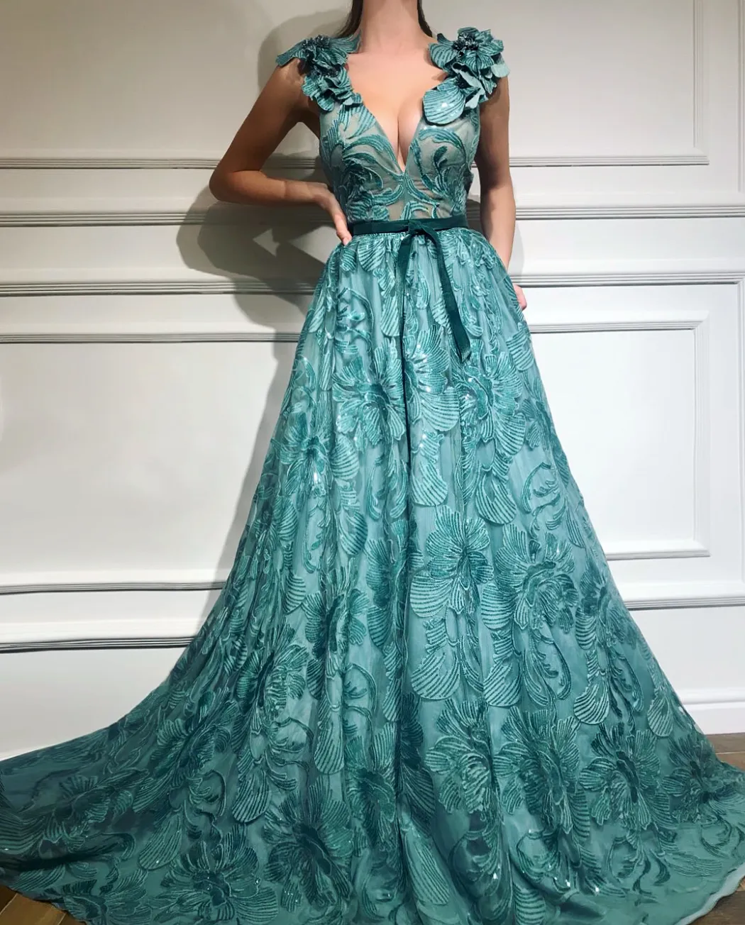 Big Blue Ocean Gown
