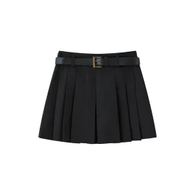 C7021 Pleated Mini Skirt