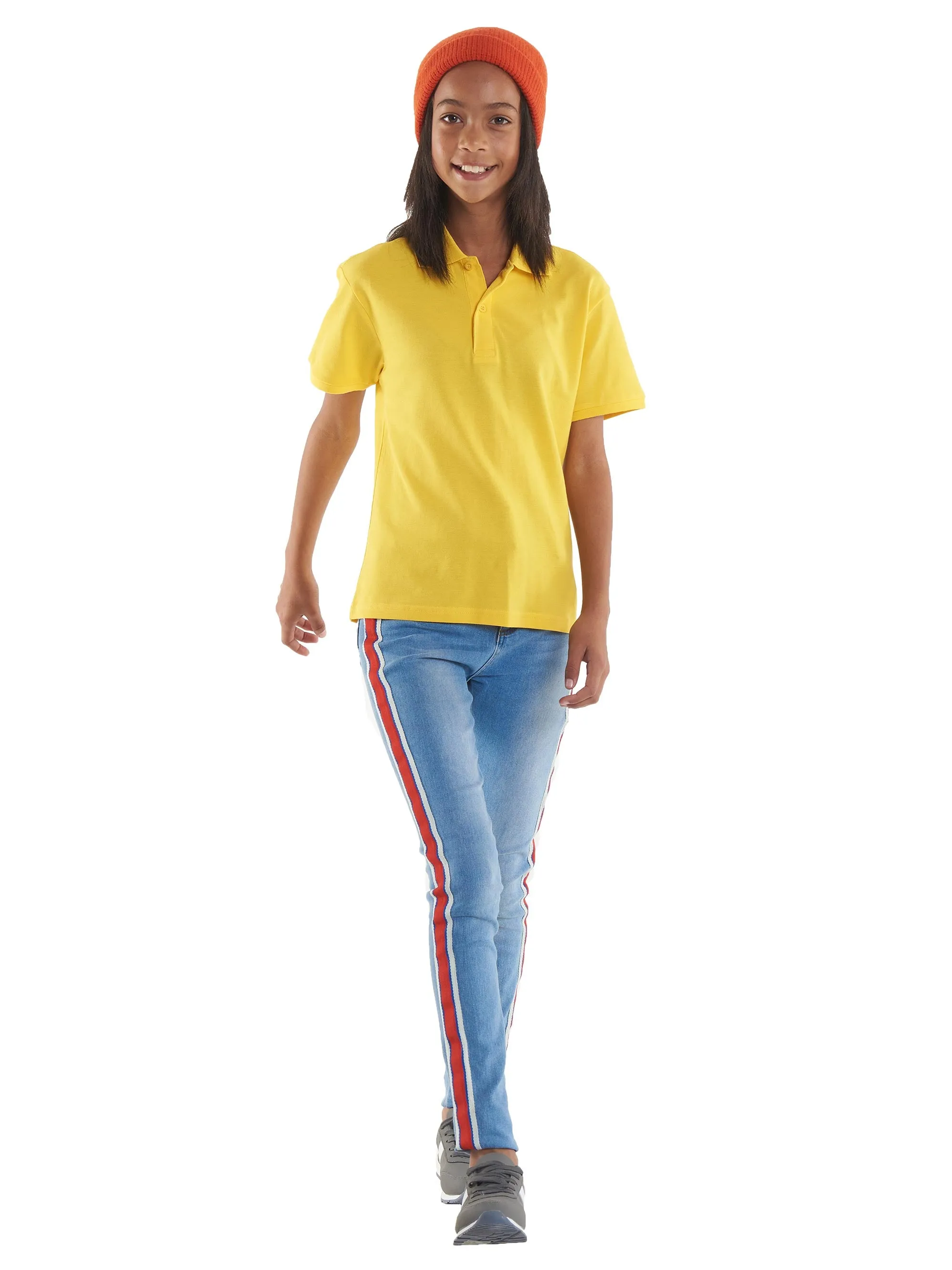 Childrens Active Cotton Poloshirt | White