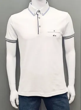 Dario Beltran Button Down Polo 450 - White