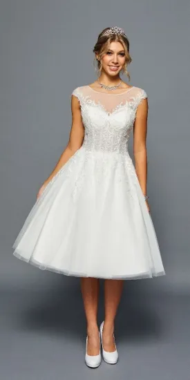 DeKlaire Bridal 460 Short A-Line Wedding Dress