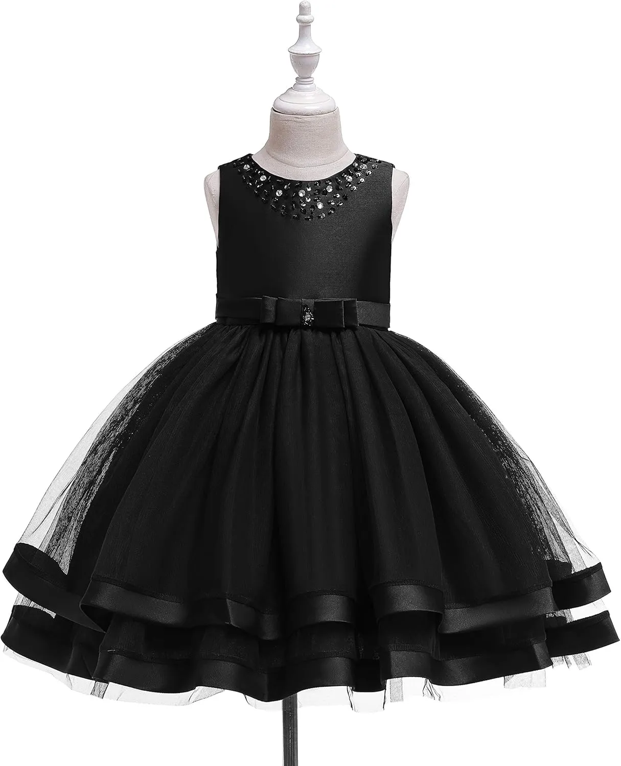 Glamulice Flower Girls Ruffles Dress Vintage Wedding Bridesmaid Party Dresses Holiday Kids Formal Pageant Gown