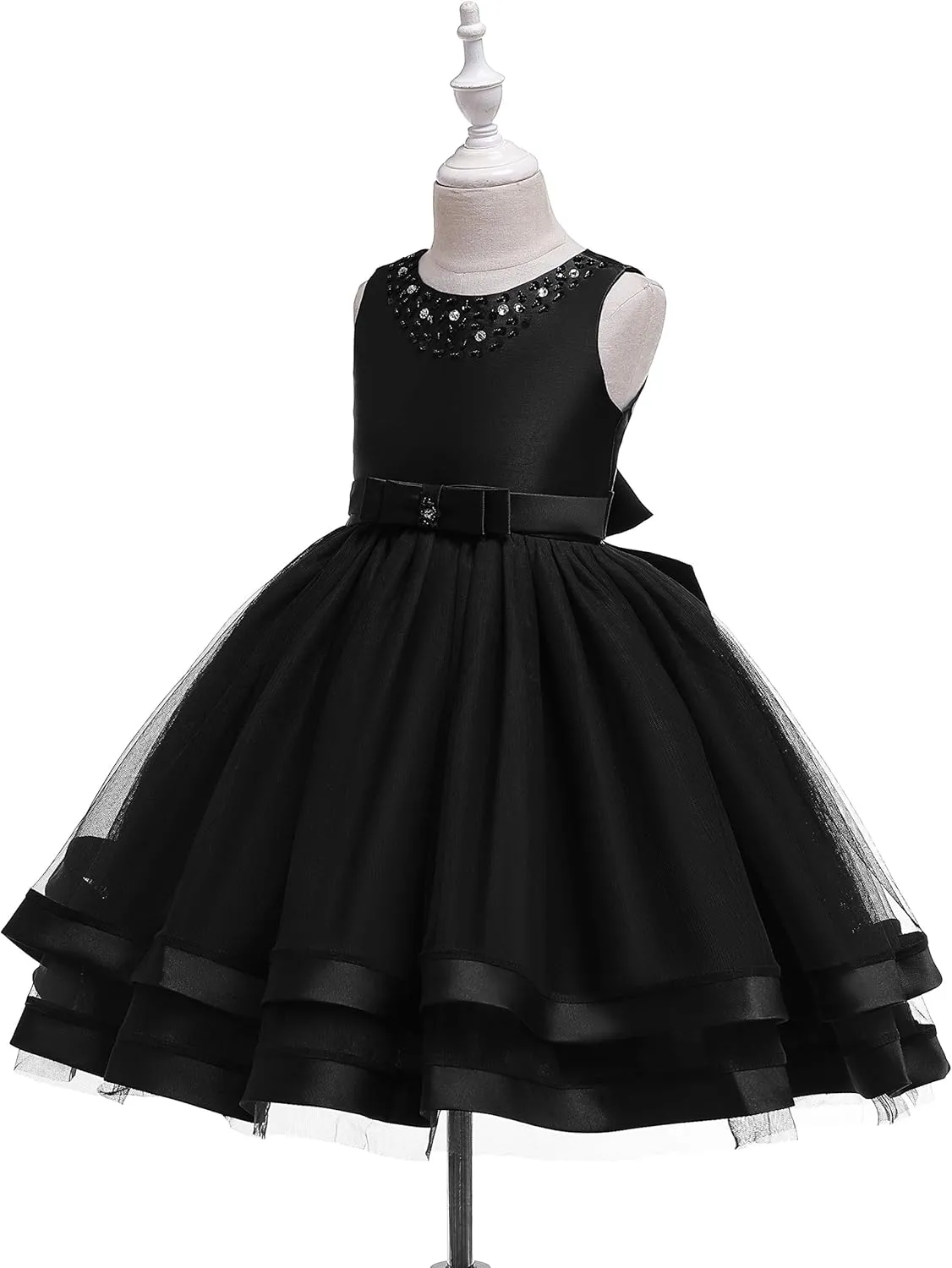 Glamulice Flower Girls Ruffles Dress Vintage Wedding Bridesmaid Party Dresses Holiday Kids Formal Pageant Gown