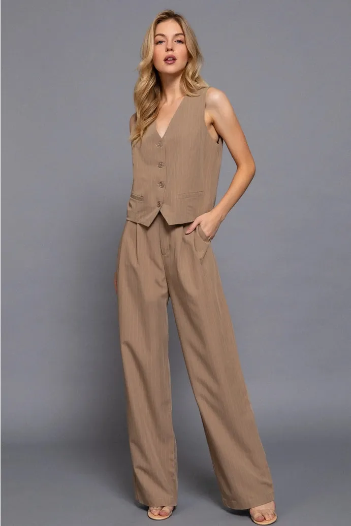 JOHNNIE SET PINSTRIPE VEST