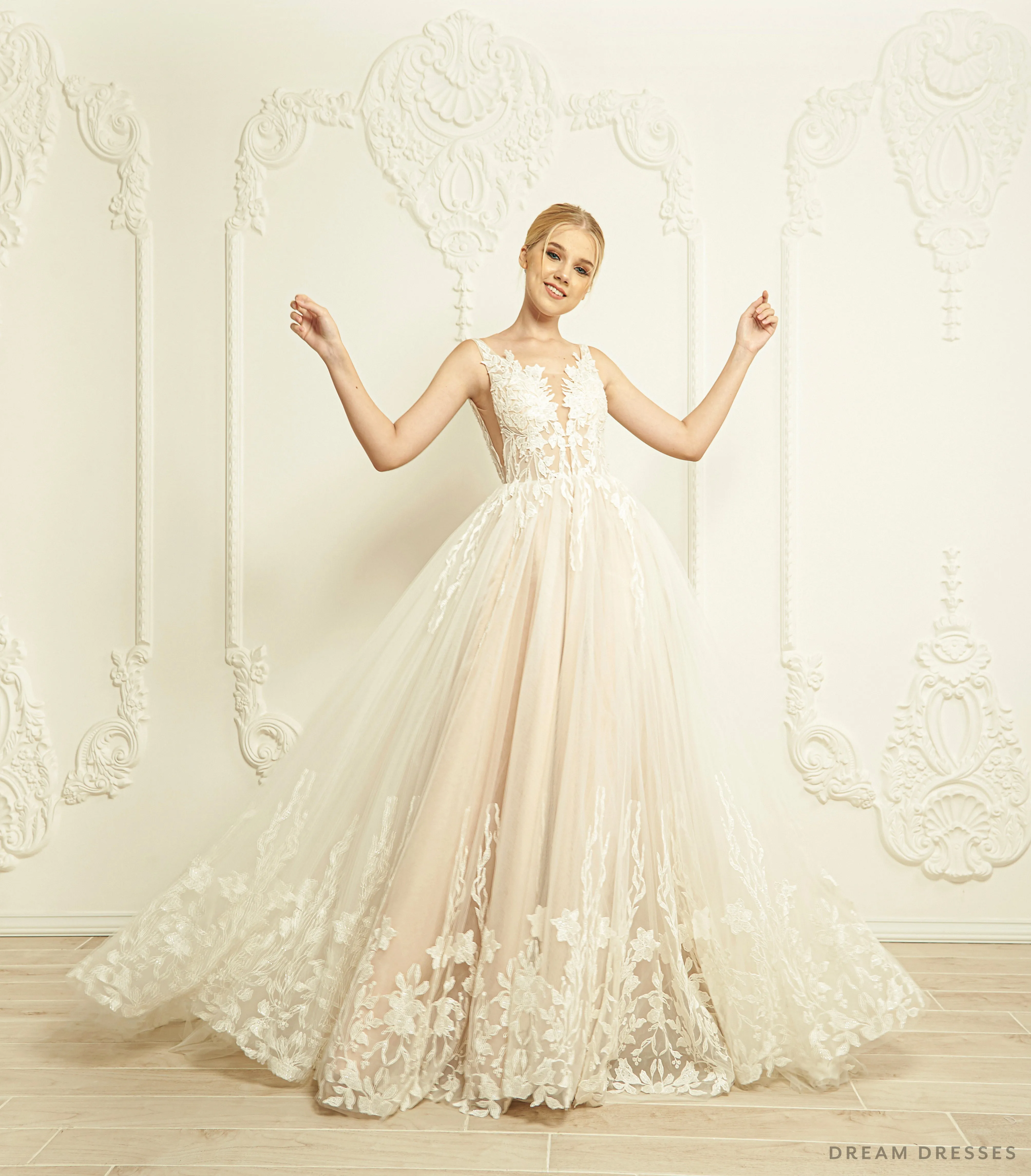 Lace Ball Gown Wedding Dress (#Kaytie)