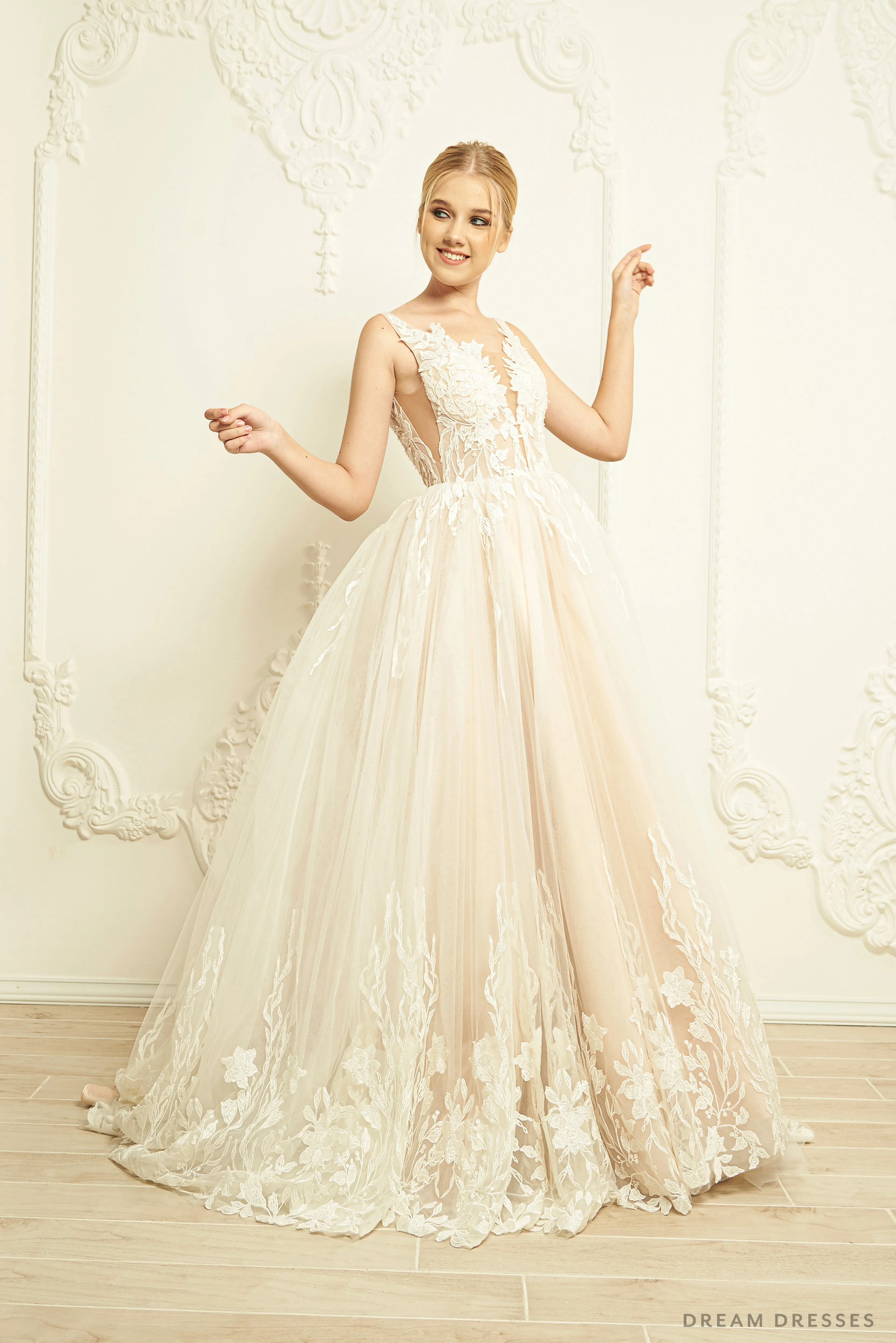 Lace Ball Gown Wedding Dress (#Kaytie)