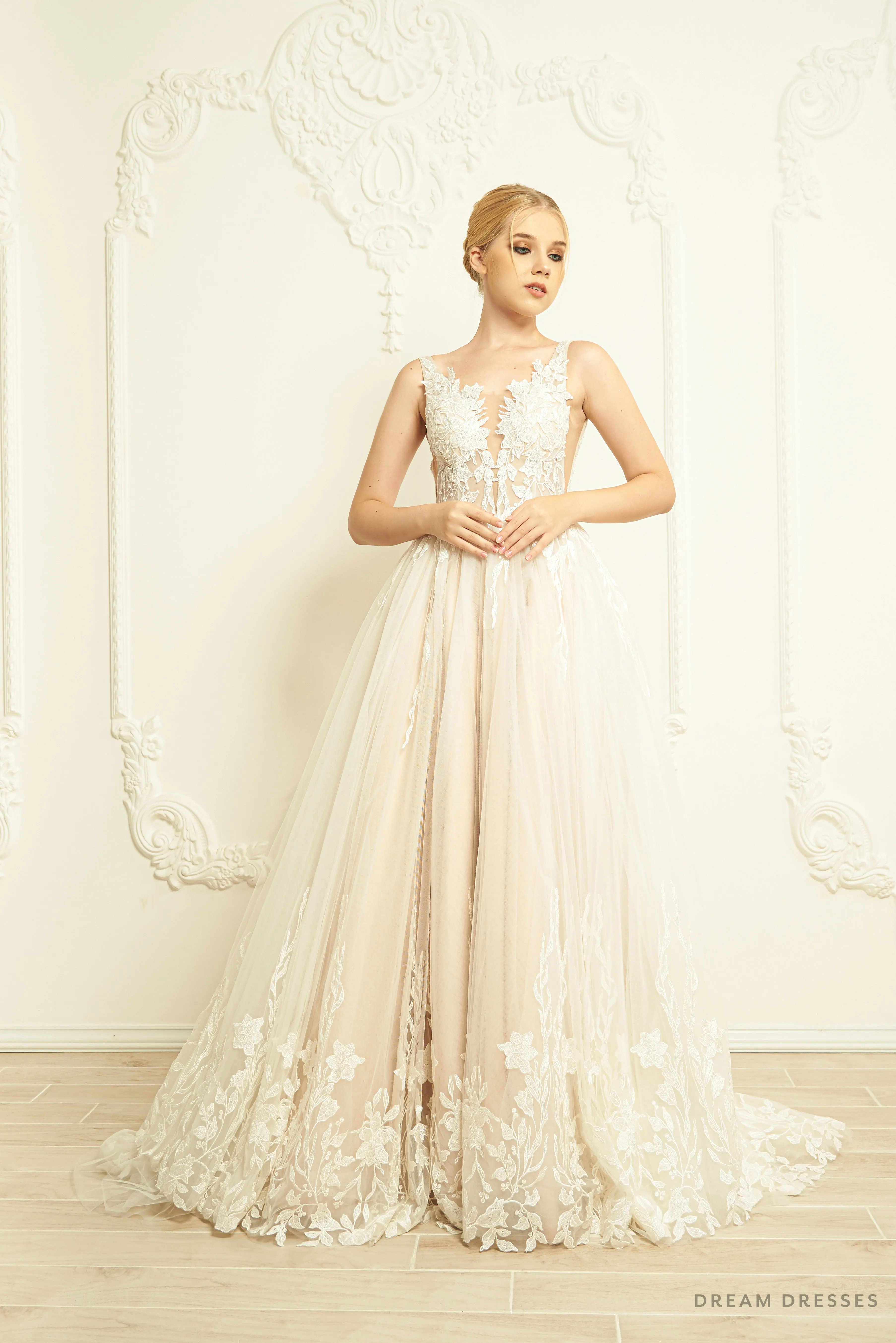 Lace Ball Gown Wedding Dress (#Kaytie)