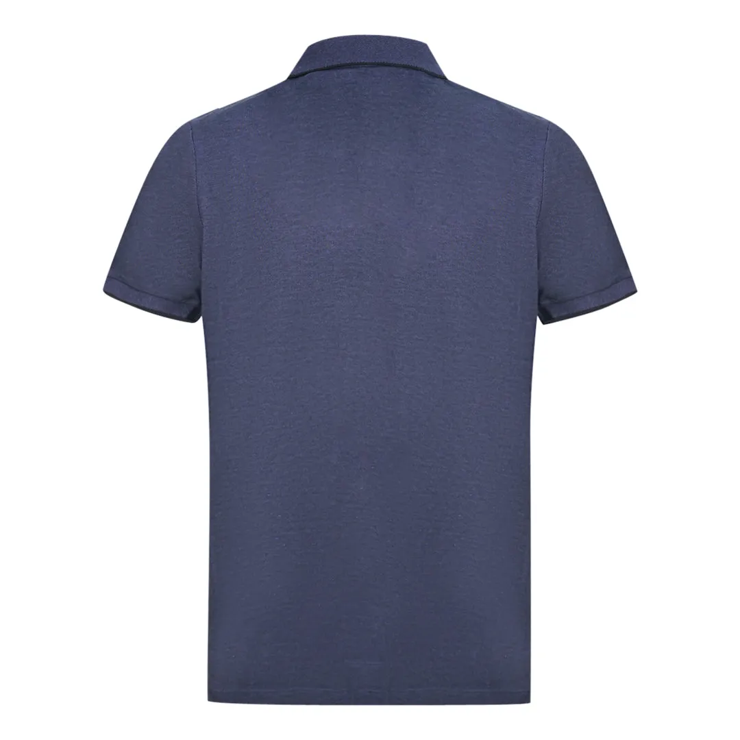 Lyle & Scott Navy Oxford Polo Shirt