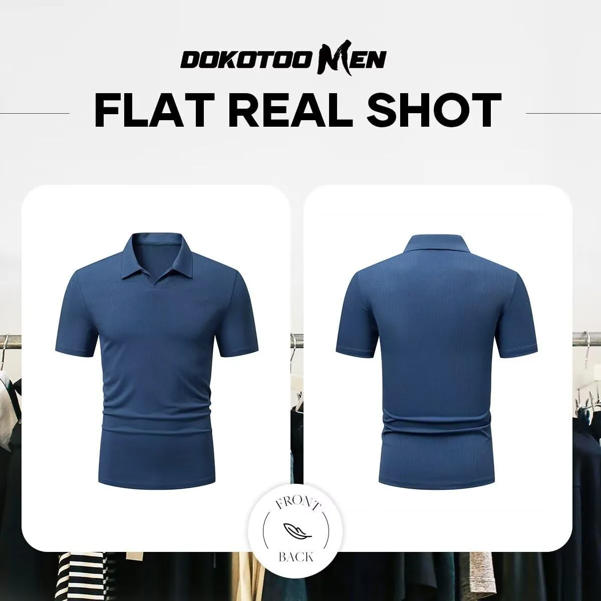 Mens Polo Shirts Short Sleeve V Neck Summer Polo T Shirts Casual Slim Fit Ribbed Textured Golf Shirts