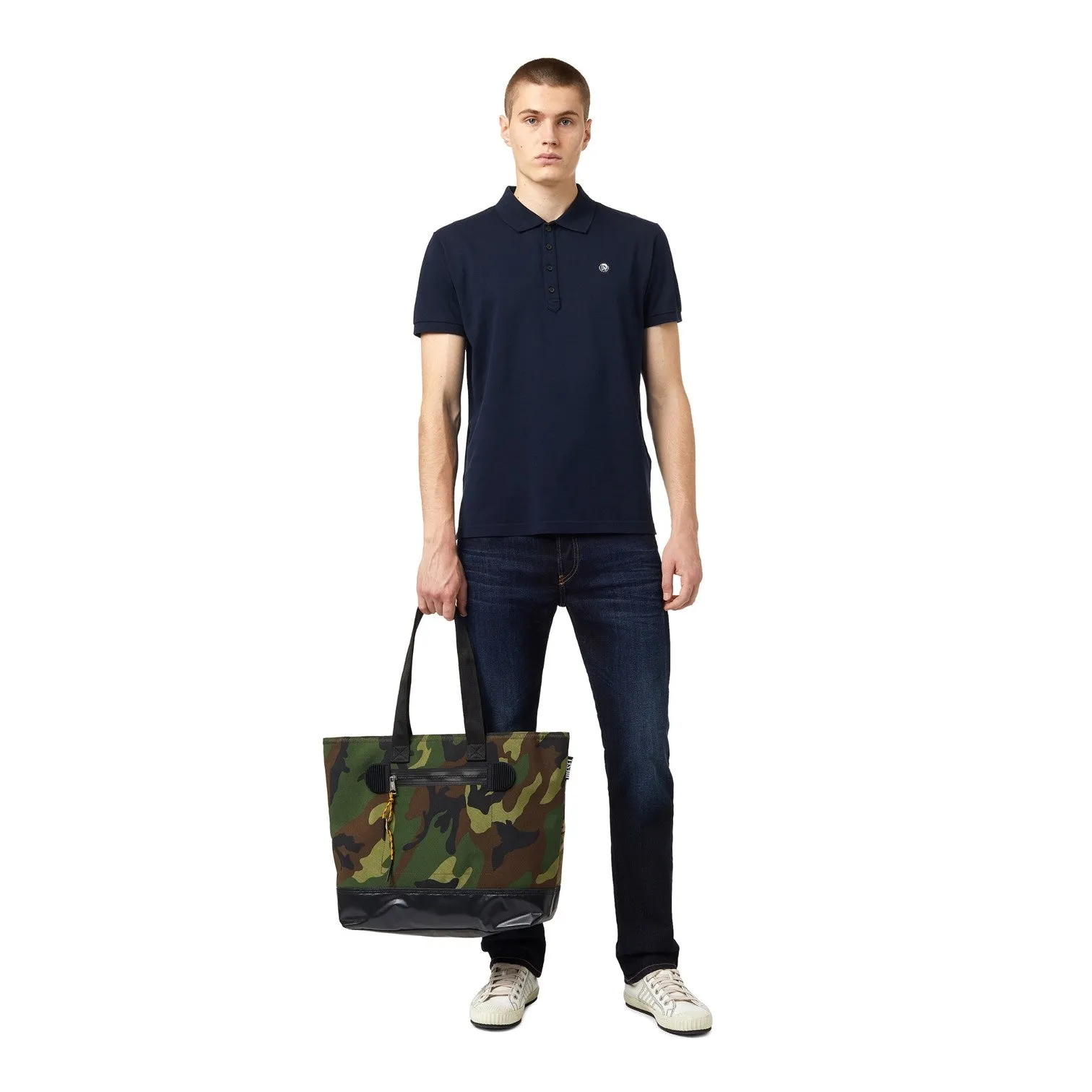 Mohawk Logo Polo Shirt Navy