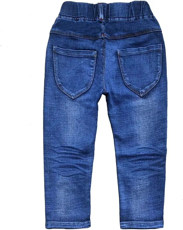 Peacolate 4-9T Infant Little Kids Girls Embroidery Jeans Denim Pants