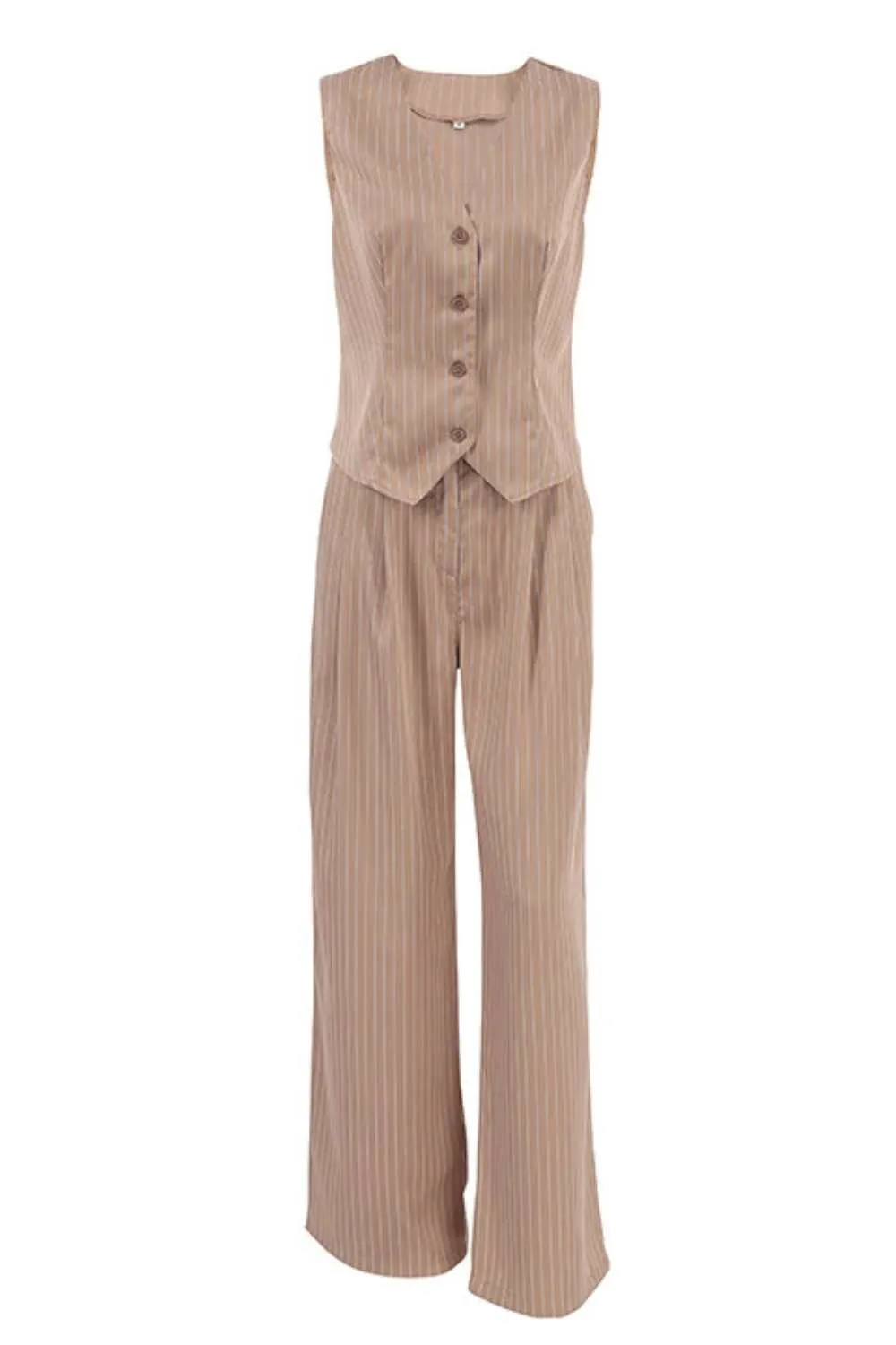 Pinstripe Vest and Pants Set
