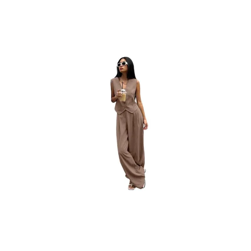 Pinstripe Vest and Pants Set
