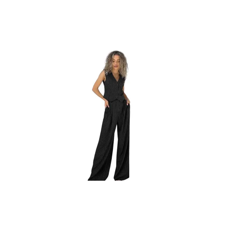 Pinstripe Vest and Pants Set