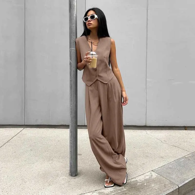 Pinstripe Vest and Pants Set