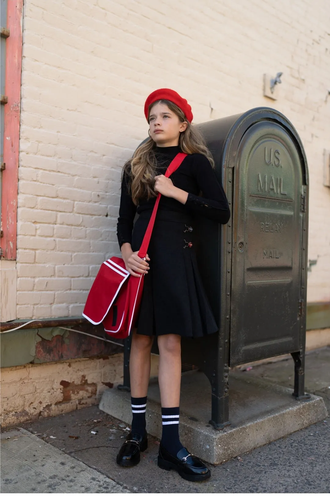 Pleated Buckle Skirt