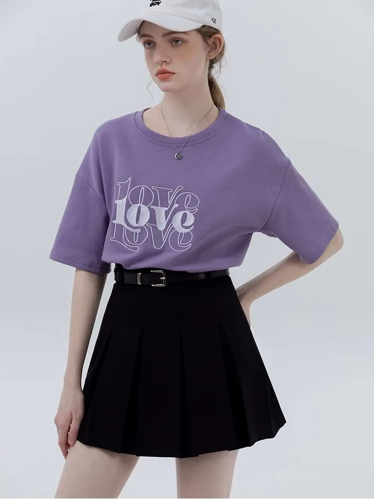 Pleated High Waist Mini Skirt