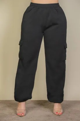 Plus Size Jogger Side Pocket Drawstring Waist Sweatpants