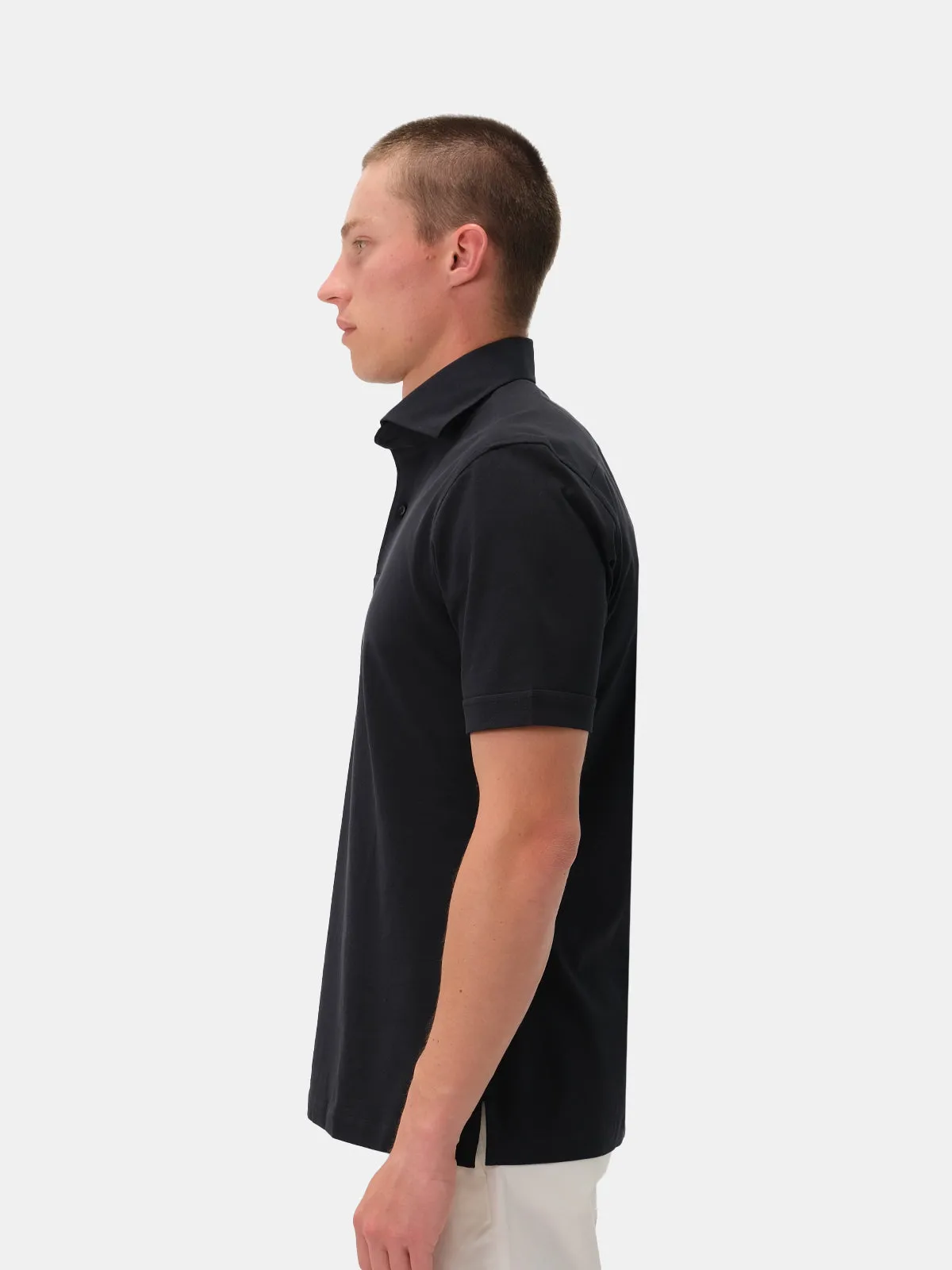 Ponza Polo - Midnight Pique Cotton