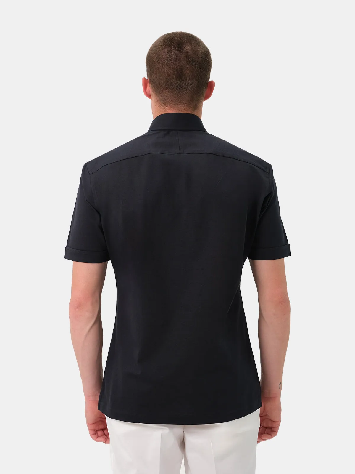 Ponza Polo - Midnight Pique Cotton