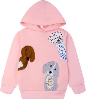Popshion Toddler Girls Hoodies Kids Pullover Sweatshirt Butterfly Sweater Casual Hoodies Sweatshirts Long Sleeve Shirts Tops