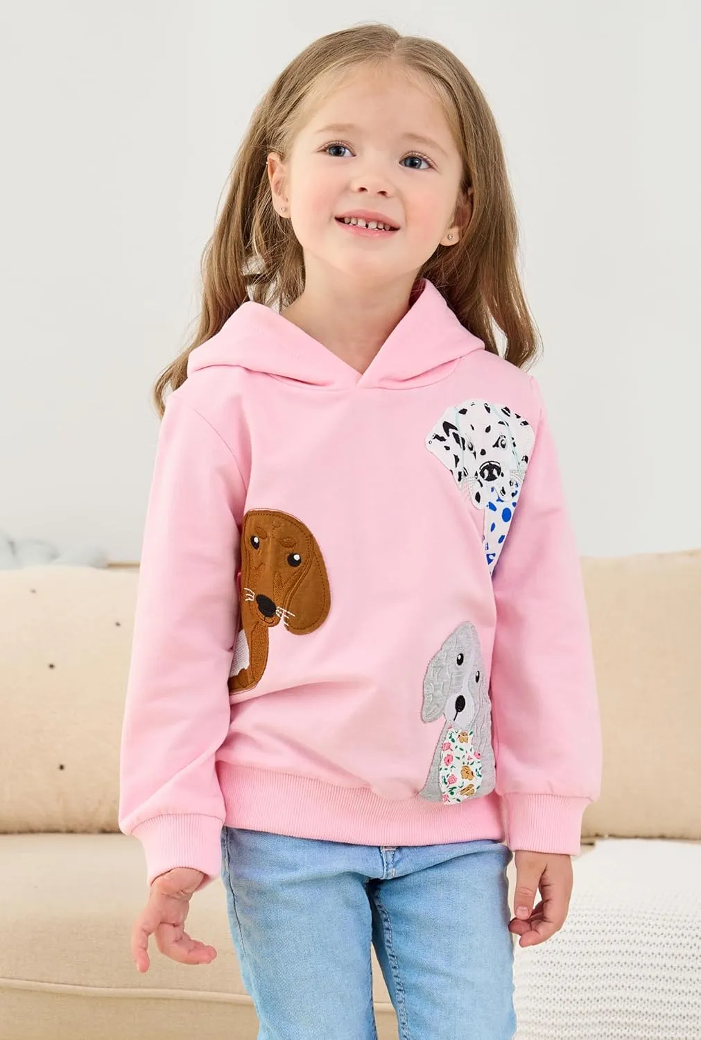 Popshion Toddler Girls Hoodies Kids Pullover Sweatshirt Butterfly Sweater Casual Hoodies Sweatshirts Long Sleeve Shirts Tops