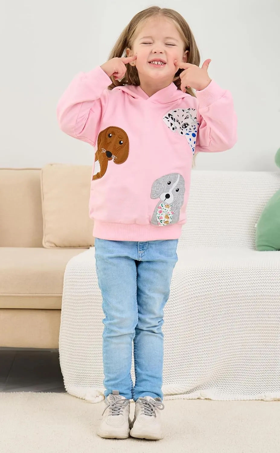 Popshion Toddler Girls Hoodies Kids Pullover Sweatshirt Butterfly Sweater Casual Hoodies Sweatshirts Long Sleeve Shirts Tops