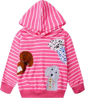 Popshion Toddler Girls Hoodies Kids Pullover Sweatshirt Butterfly Sweater Casual Hoodies Sweatshirts Long Sleeve Shirts Tops
