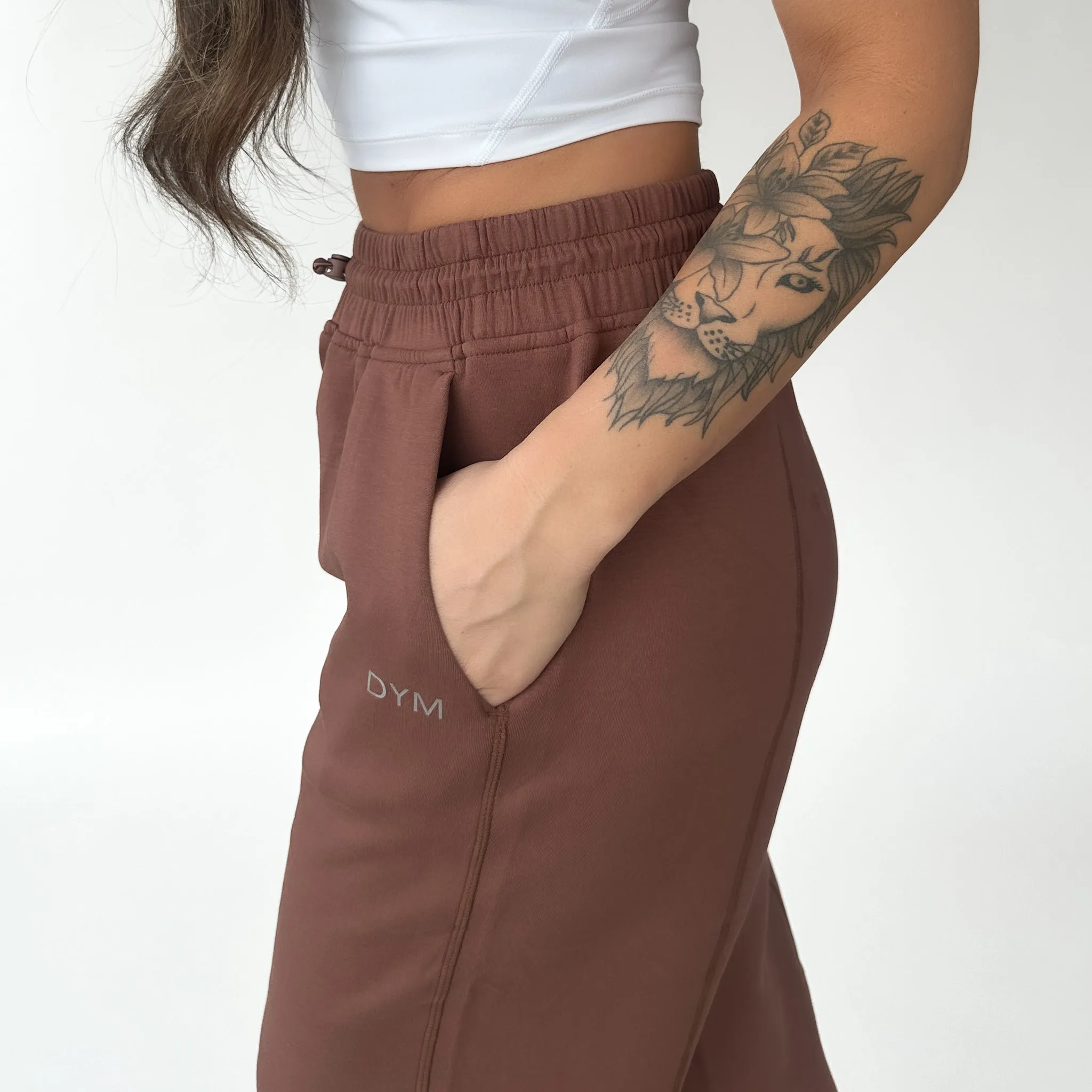 Relax Wide Leg Sweatpant w/ Cinch Drawstring
