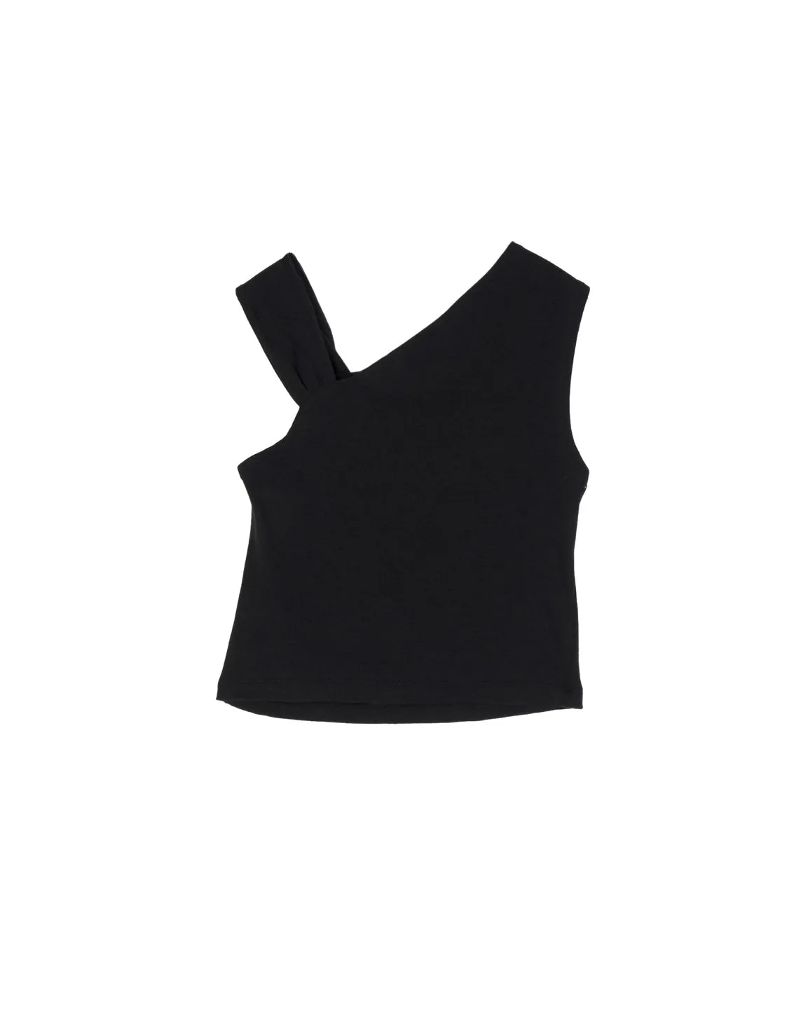 Unbalanced sleeveless top