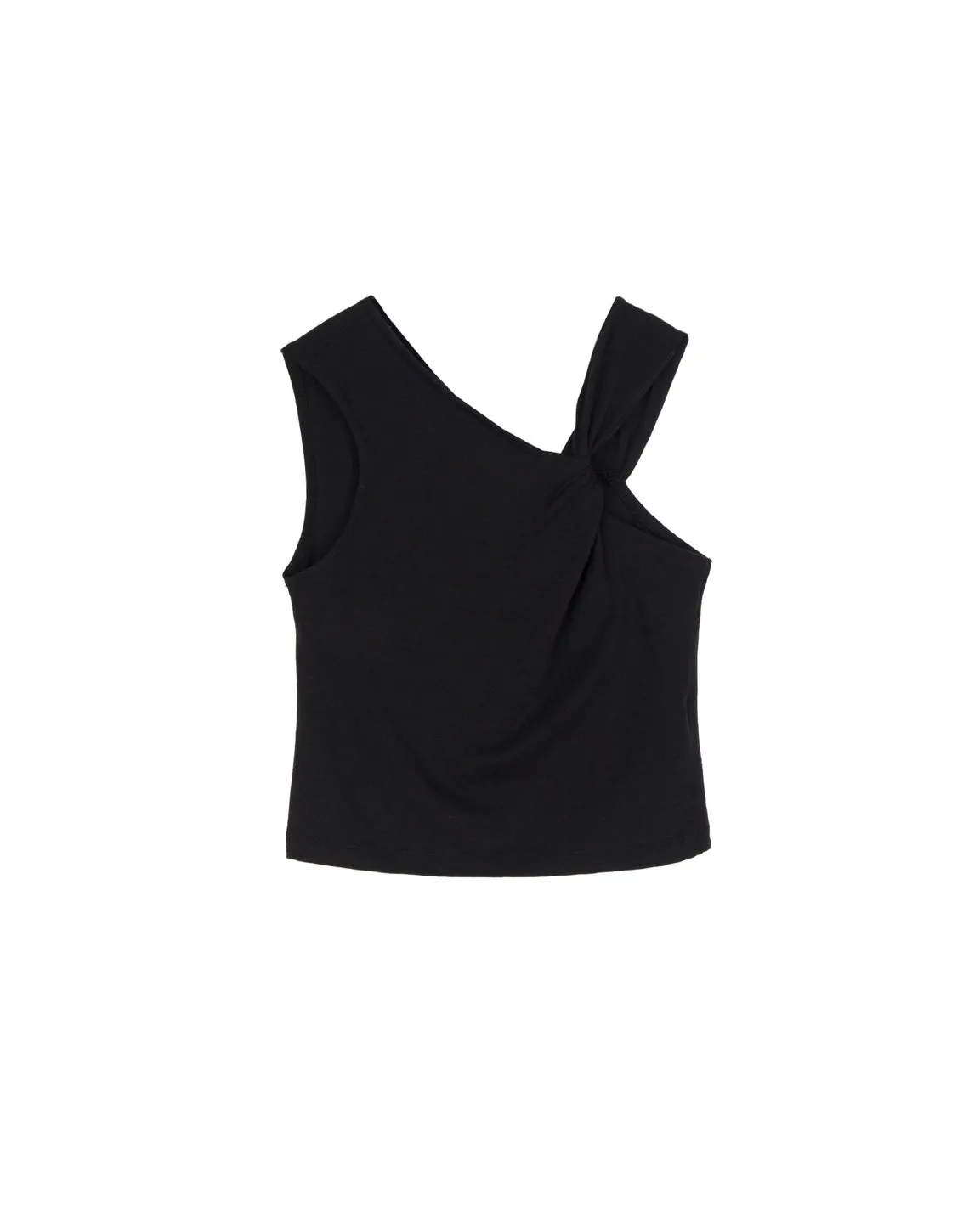 Unbalanced sleeveless top