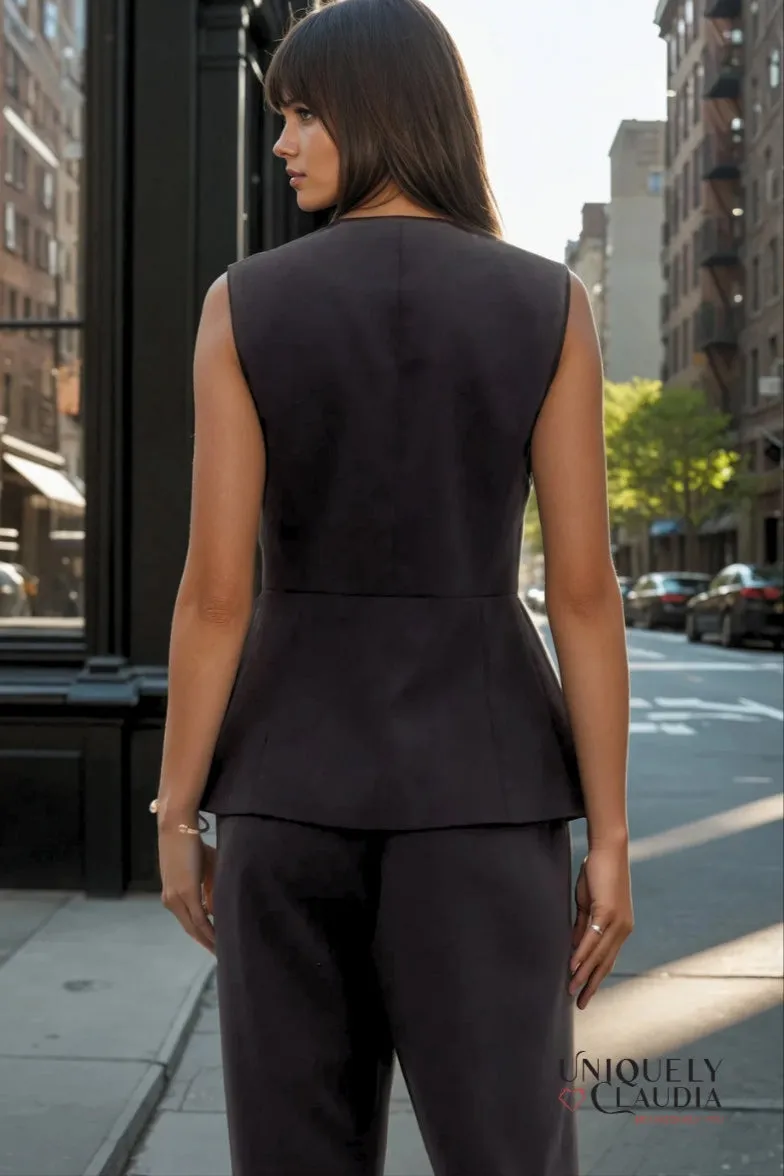 Veronica Structured Vest Top & Pant Set