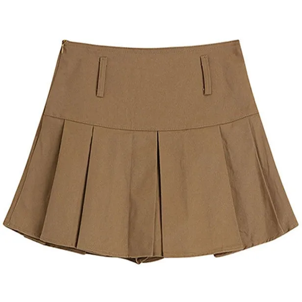 Vintage Pleated Mini Skirt