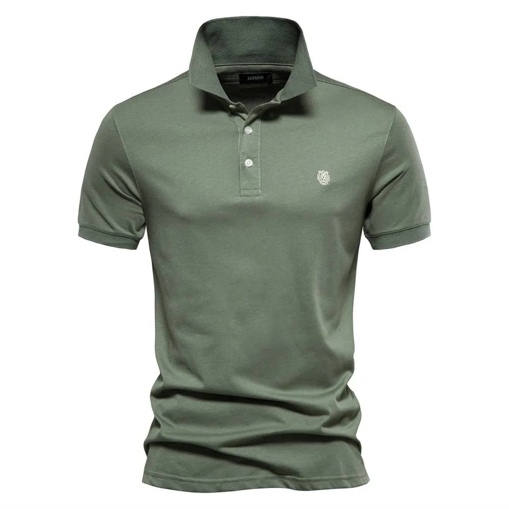 West Louis™ 100% Cotton Embroidered Polo Shirt