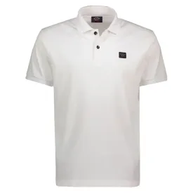 White Organic Cotton Logo Polo Shirt