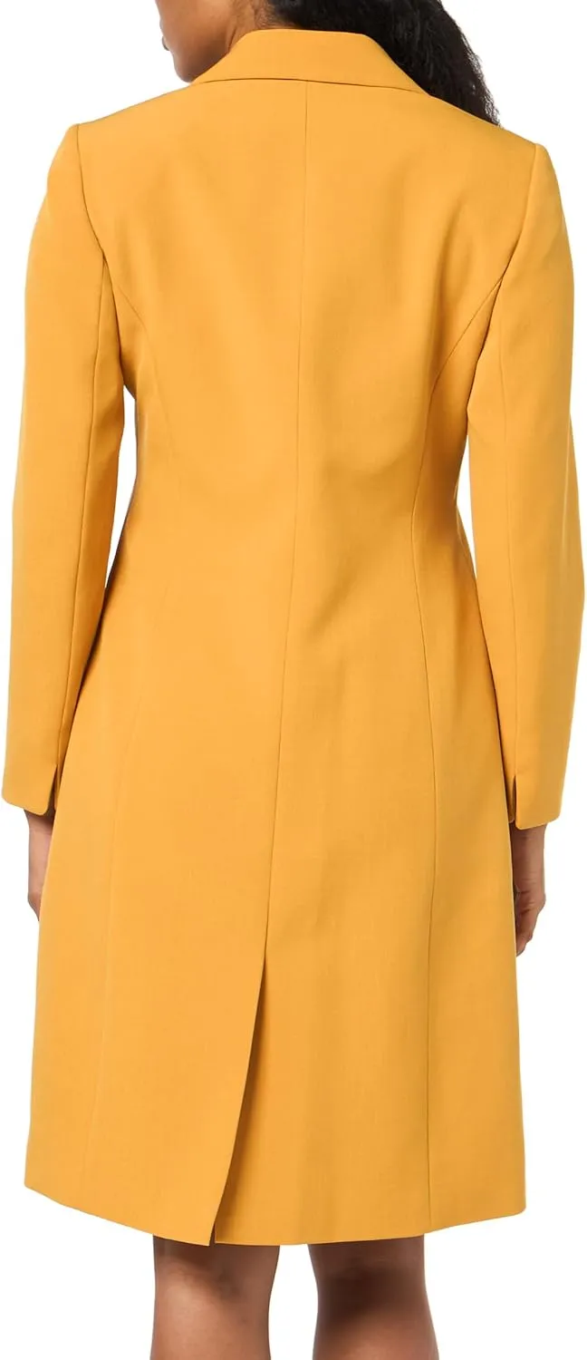 Women's Crepe Long Coat & Sheath Dress