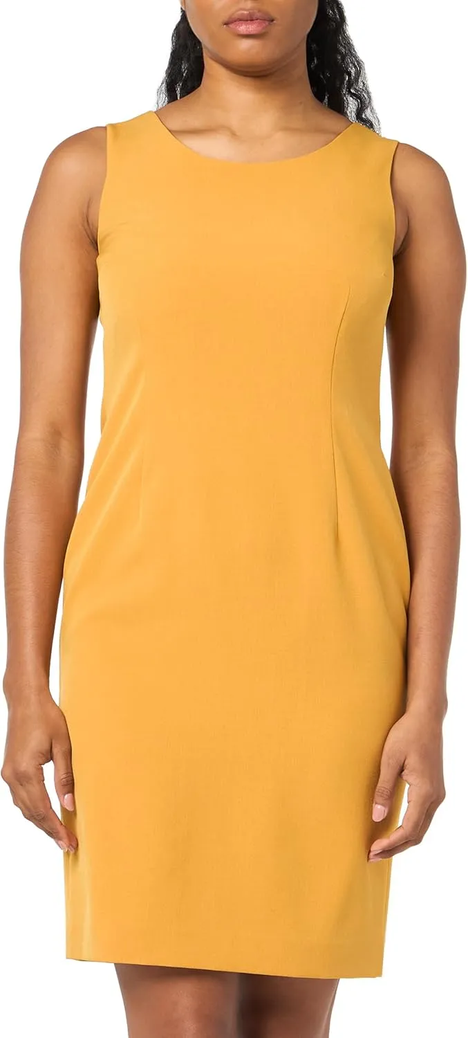 Women's Crepe Long Coat & Sheath Dress