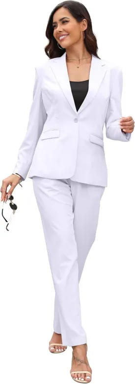 Women's Suits for Work Professional Womens Suits 2 Piece Set Business Suit for Women