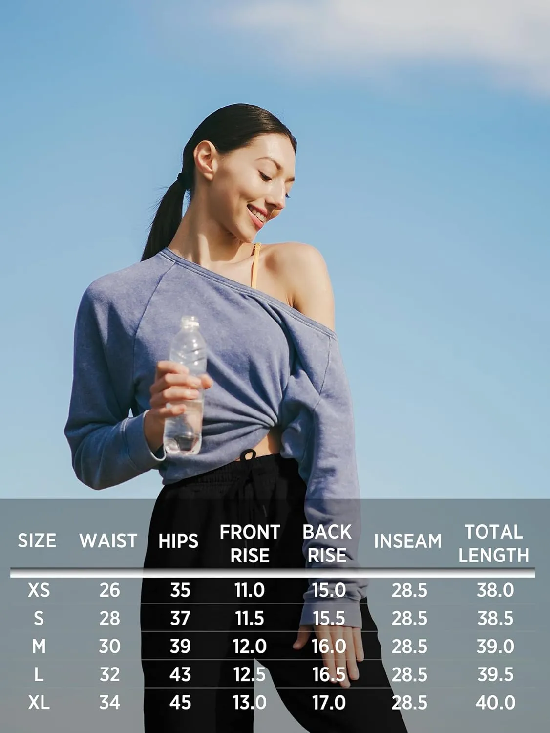 Womens Sweatpants Petite Joggers with Pocket Soft Scuba Lightweight Casual Tapered Cargo Track Pants for Lounge Workout