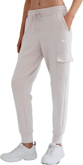 Womens Sweatpants Petite Joggers with Pocket Soft Scuba Lightweight Casual Tapered Cargo Track Pants for Lounge Workout